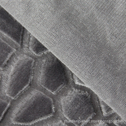 100% Polyester Knitted Brushed Velvet Fabric
